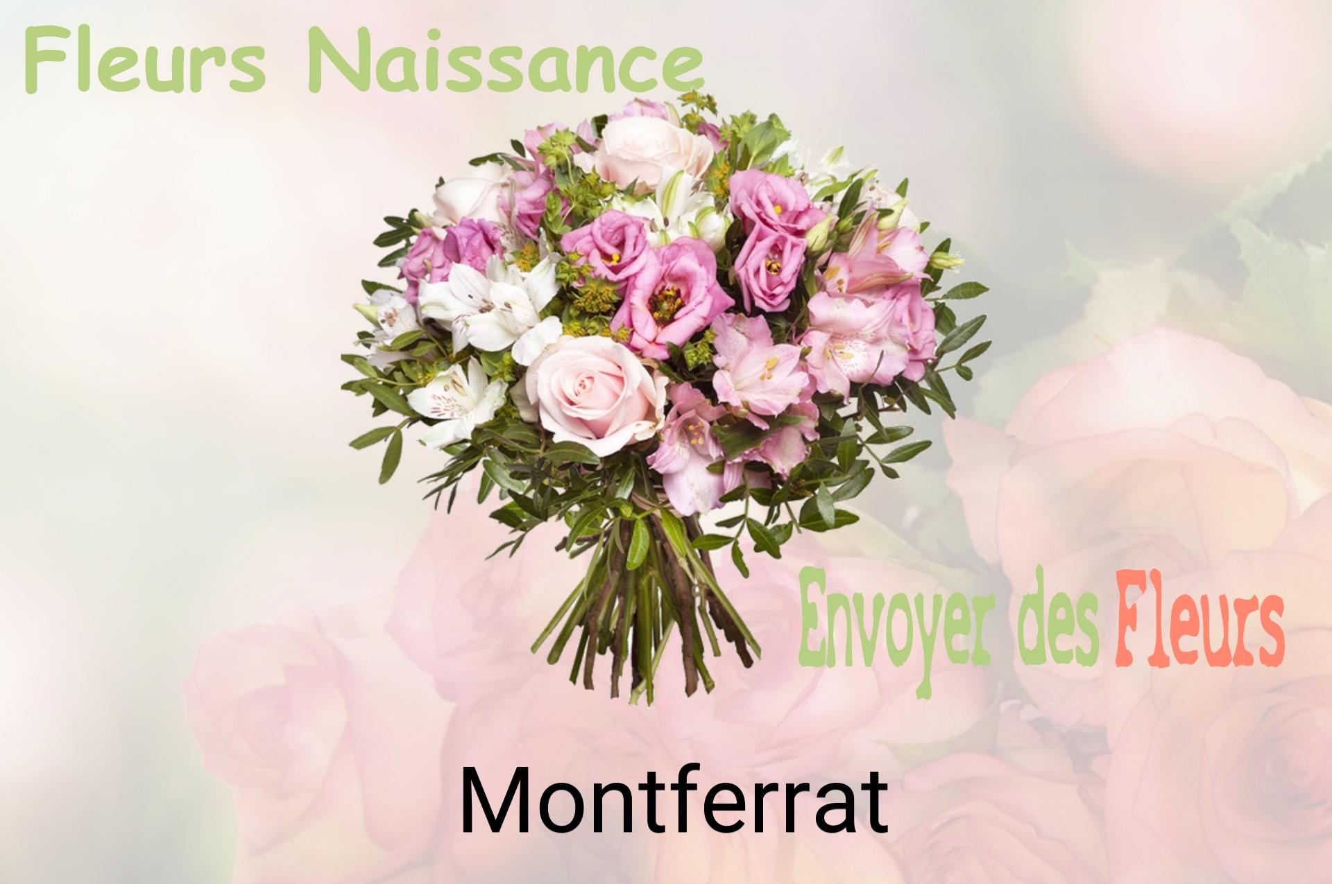Bouquet de fleurs de naissance livré à Montferrat